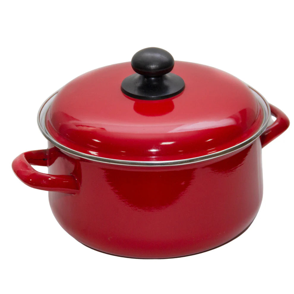 Cacerola Enlozada Roja 28 cm. 6,5 lt. 