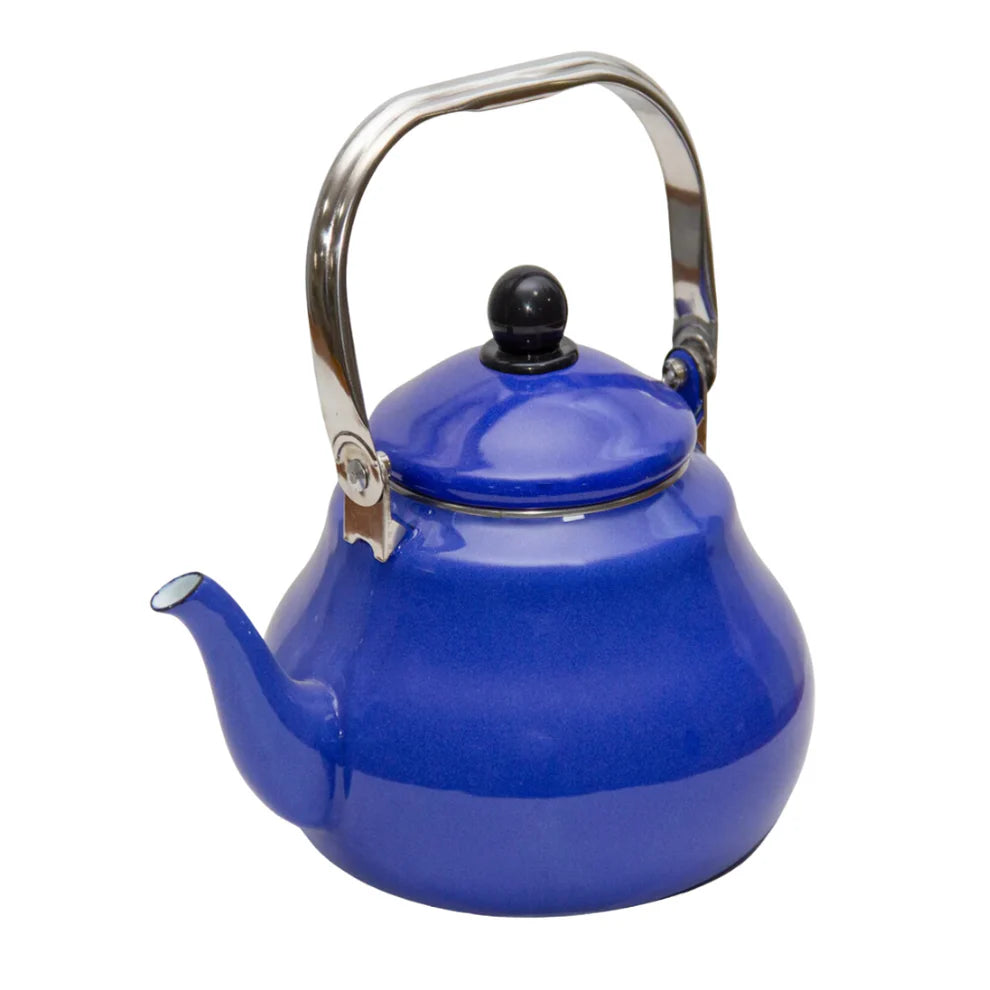 Tetera Agua Enlozada Azul 18 cm. 2 lt. 