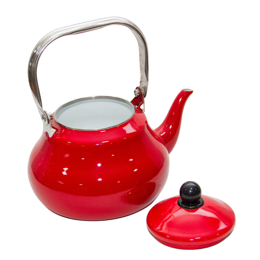 Tetera Agua Enlozada Roja 2 lt. 